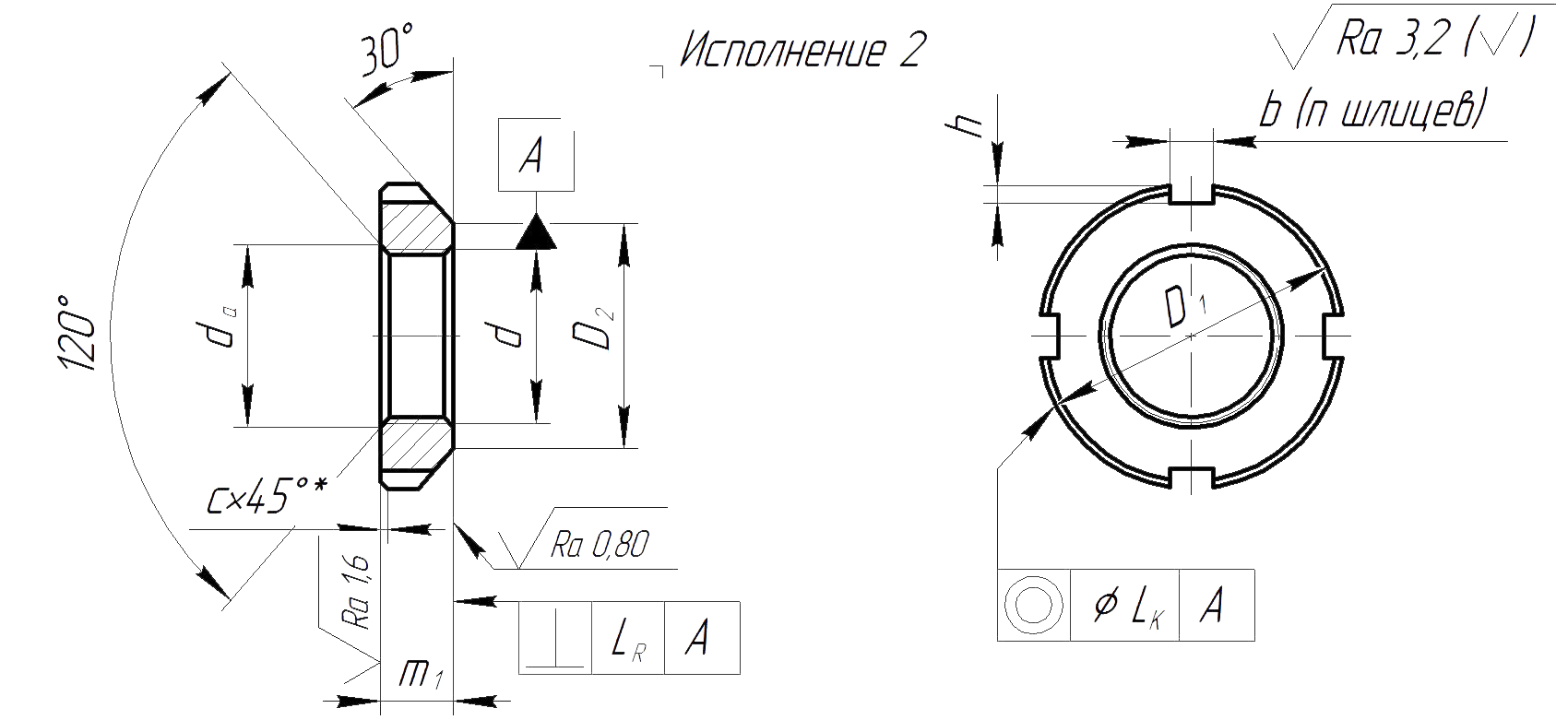 ГОСТ 11871-88 Гайки круглые шлицевые