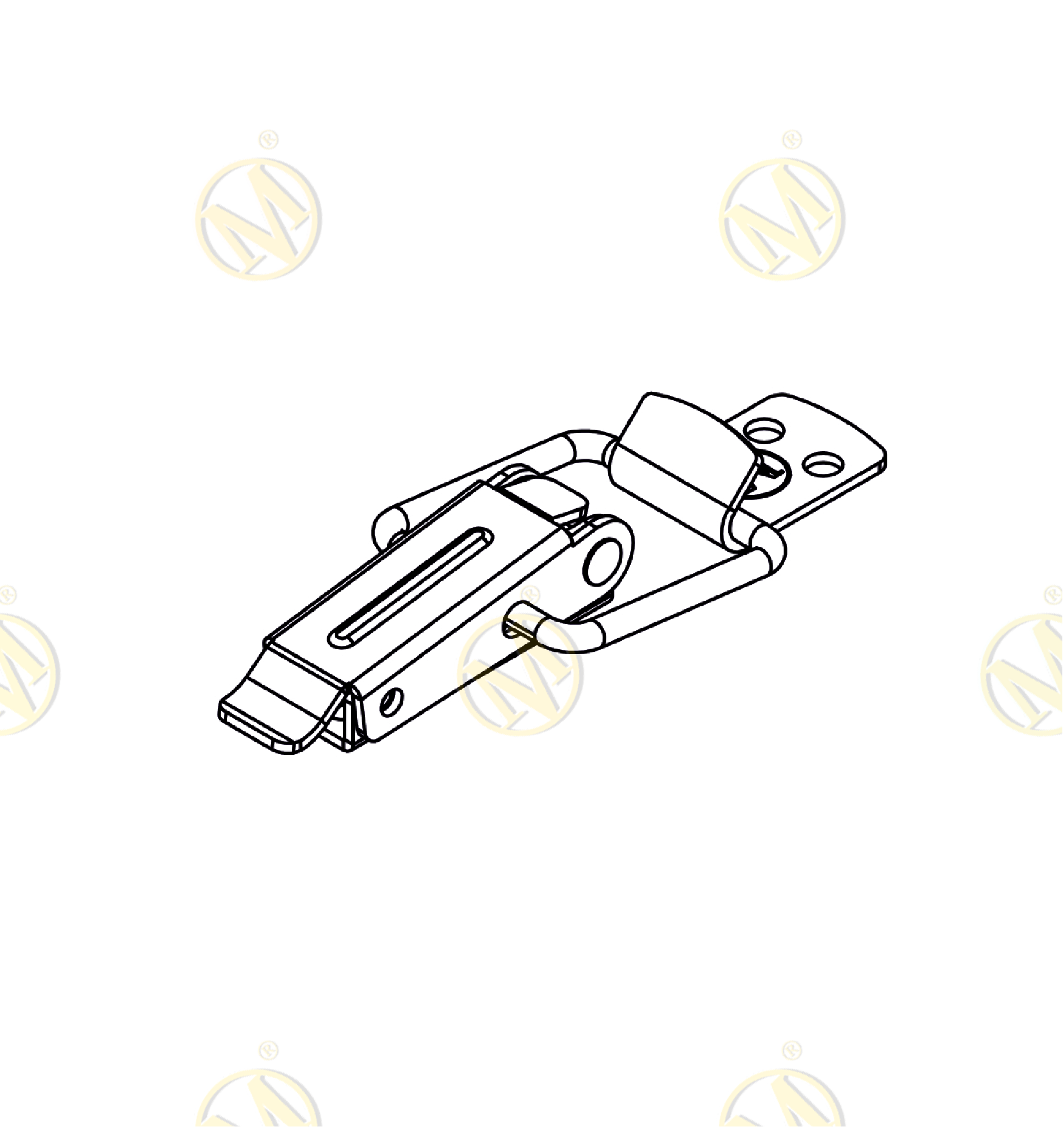 ЗАМОК НАКИДНОЙ L-90мм (60 шт.)